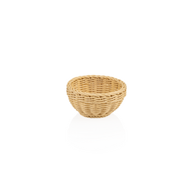 Cosuri profesionale pentru masa Basket Weaver, Ø 16 cm, inaltime 8 cm, bej deschis, polipropilena, fara BPA