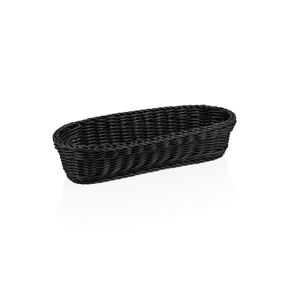 Cos pentru baghete Weaver Pro , 40 x 16 x 8 cm, forma ovala, negru, polipropilena, fara BPA