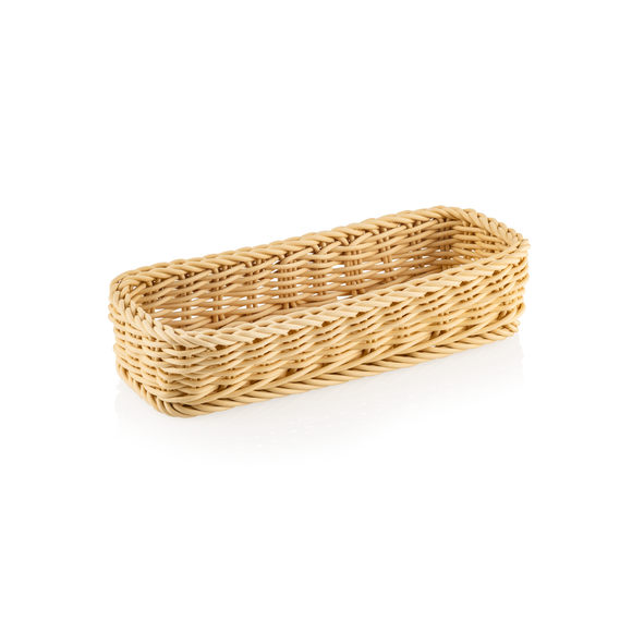 Cos pentru tacamuri Weaver Pro , 27 x 10 x 5 cm, bej deschis, polipropilena, fara BPA