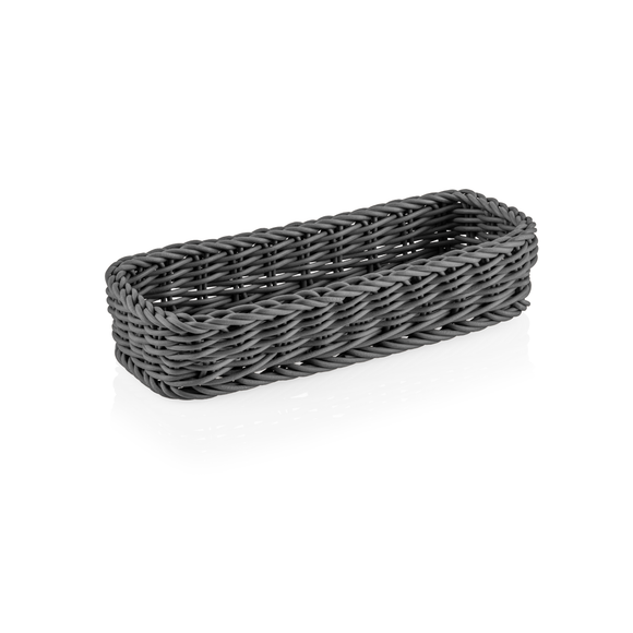 Cos pentru tacamuri Weaver Pro , 27 x 10 x 5 cm, gri, polipropilena, fara BPA