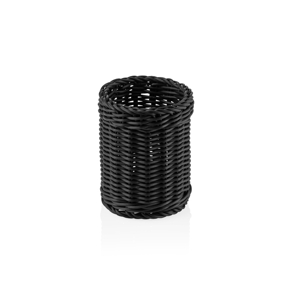 Cos pentru tacamuri Weaver Pro , Ø 12 cm, inaltime 15 cm, negru, polipropilena, fara BPA