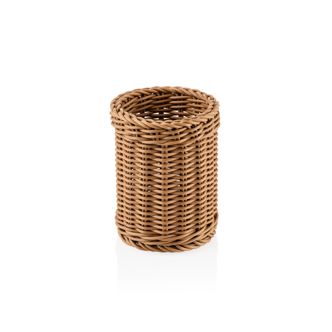 Cos pentru tacamuri Weaver Pro , Ø 12 cm, inaltime 15 cm, maro, polipropilena, fara BPA