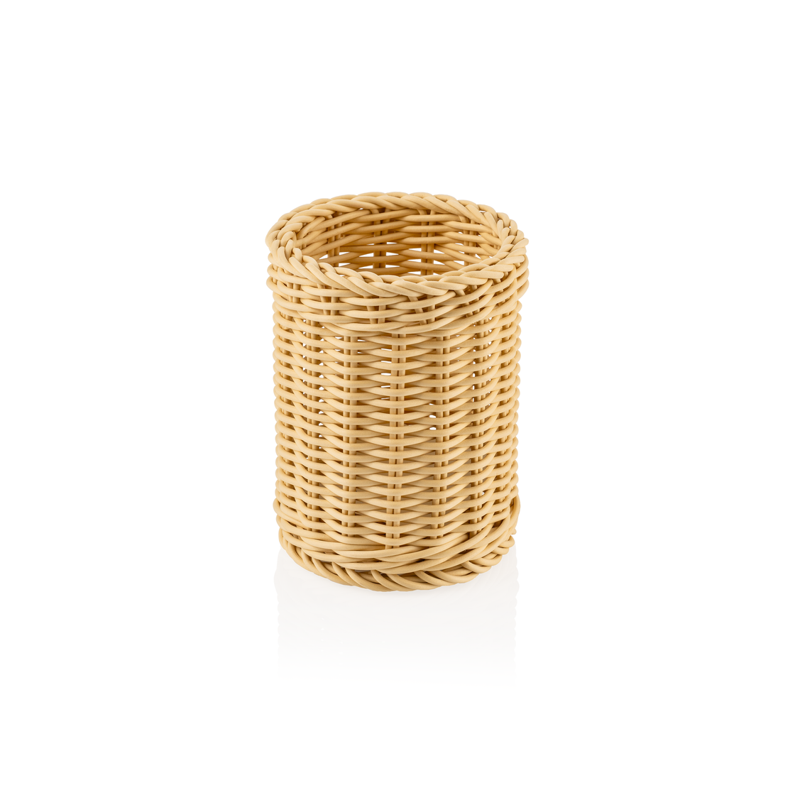 Cos pentru tacamuri Weaver Pro , Ø 12 cm, inaltime 15 cm, bej deschis, polipropilena, fara BPA