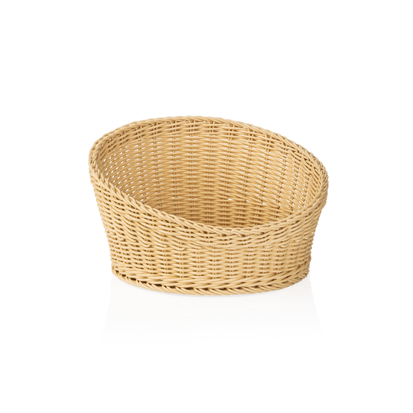 Cos pentru bufet Weaver Pro , Ø 34,5 cm, inaltime 20/10 cm, bej deschis, polipropilena, fara BPA