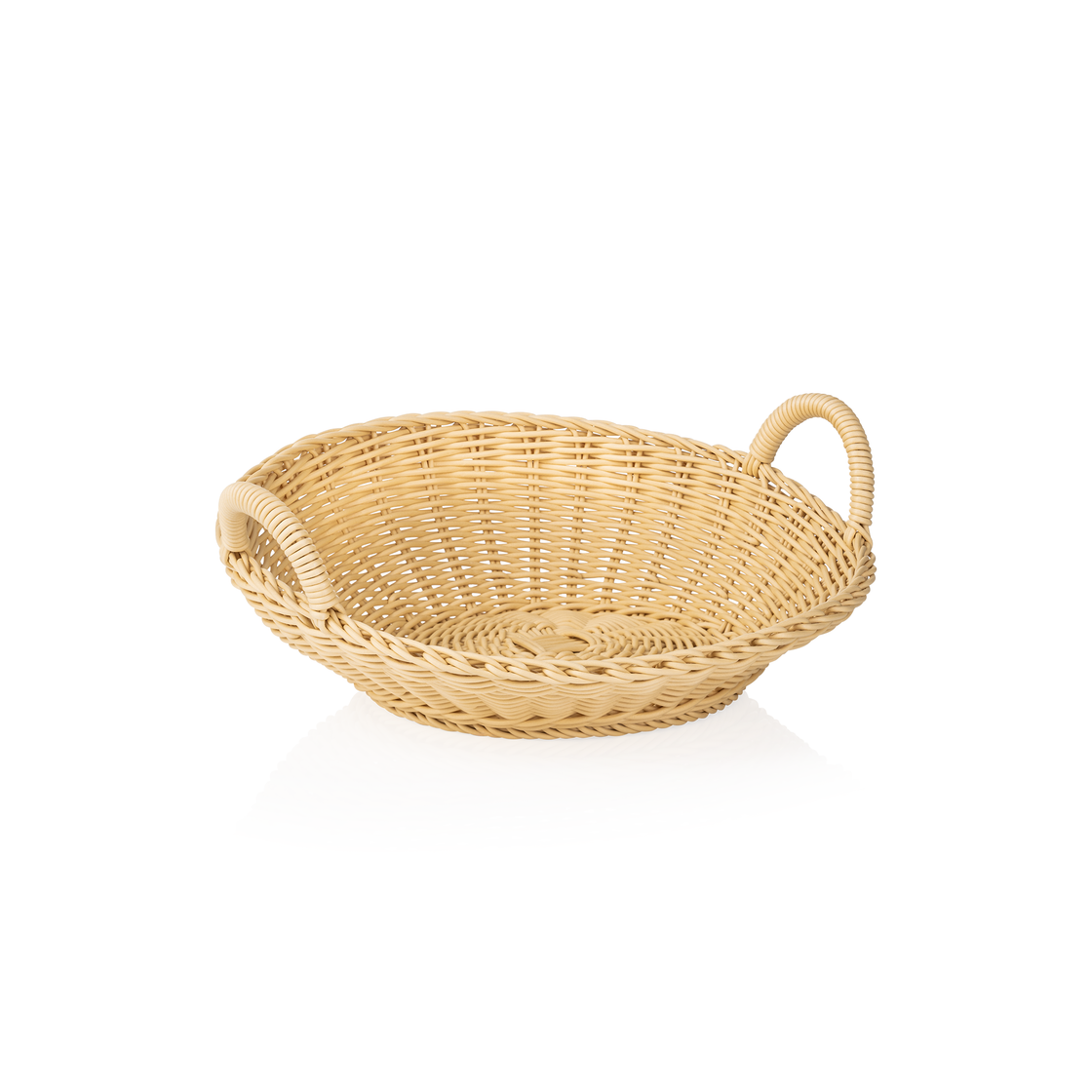 Cos pentru chifle cu manere Weaver Pro , Ø 36,5 cm, inaltime 12/6,5 cm, bej deschis, polipropilena, fara BPA