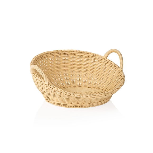 Cos pentru paine cu manere Weaver Pro , Ø 42 cm, inaltime 18,5/7,5 cm, bej deschis, polipropilena, fara BPA