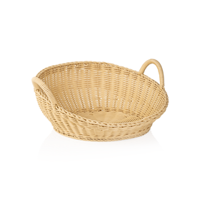 Cos pentru paine cu manere Weaver Pro , Ø 46 cm, inaltime 18,5/7,5 cm, bej deschis, polipropilena, fara BPA