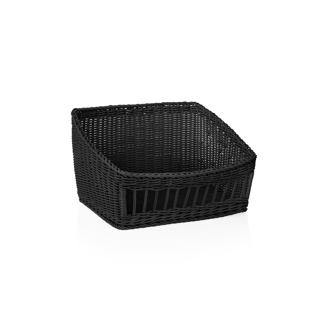 Cosuri profesionale pentru depozitare, 45 x 40 x 27 cm, negru, polipropilena, fara BPA