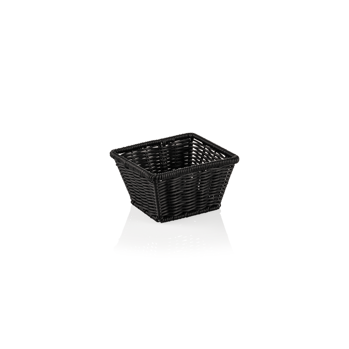 Cos GN 1/6 Weaver Pro GN, negru, polipropilena, otel cromat nichel 18/10