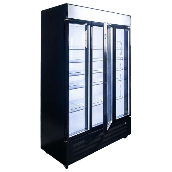 Vitrina frigorifica 3 usi 760L RICO S120 iluminare LED plafon superior publicitar iluminat