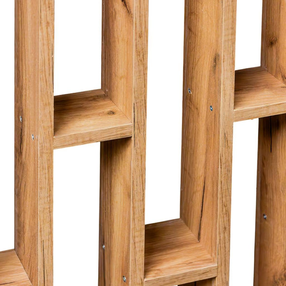 Panou lamele suspendat modular tavan/perete H-250 cm L-96 cm G-10 cm stejar kraft
