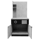 Dulap pentru espressor cu rafturi H-100/200 cm L-90 cm G-75 cm blat beton galaxy gri-12