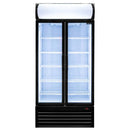 Vitrina frigorifica 2 usi 568L RICO i88 iluminare LED plafon superior publicitar iluminat