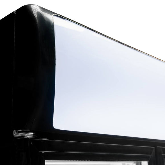 Vitrina frigorifica 2 usi 568L RICO i88 iluminare LED plafon superior publicitar iluminat
