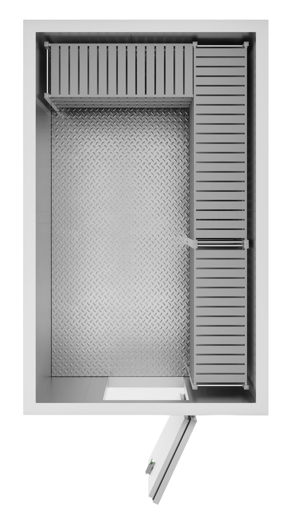 Camera frigorifica completa cu podea si usa acces, grosime pereti 100 mm., 196x316xH220 cm, 10,4 m³ - fara agregat