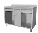 Masa / Suport pentru espressor cafea 150x60xH110 cm, cu depozitare + sertar zat cafea-1