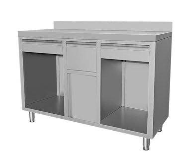 Masa Suport pentru espressor cafea 150x60xH110 cm, cu depozitare sertar zat cafea