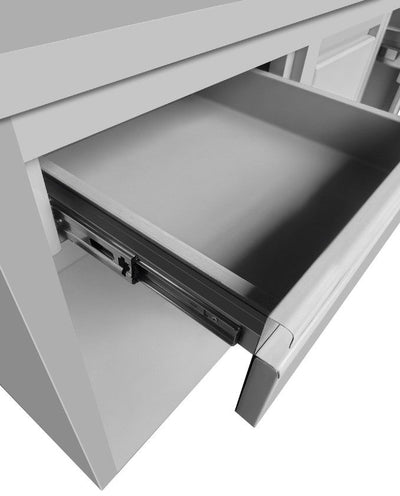 Masa / Suport pentru espressor cafea 150x60xH110 cm, cu depozitare + sertar zat cafea - 0