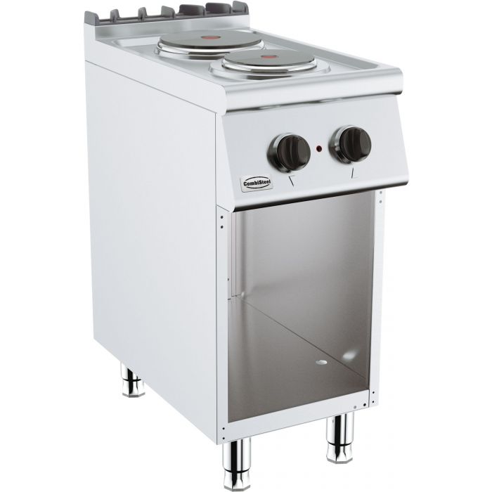 Masina de gatit electrica cu 2 plite rotunde, baza deschisa, 4,1 kW