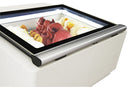 Vitrina inghetata, model de banc, expunere 3 cuve, -18 / -16ºC, iluminare LED, racire statica, putere 0.195 kW, clasa energetica B-3