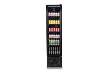 Vitrina verticala de congelare -22 -18 C, 208 Litri, 1 usa, negru,