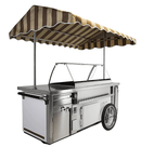 Carucior servire inghetata, expunere 9 cuve, -22/-15°C, racire statica, iluminare LED, cu spalator clesti, tejghea inox, clasa energetica A-5