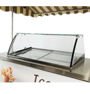 Carucior servire inghetata, expunere 9 cuve, -22/-15°C, racire statica, iluminare LED, cu spalator clesti, tejghea inox, clasa energetica A-11