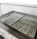 Carucior servire inghetata, expunere 9 cuve, -22/-15°C, racire statica, iluminare LED, cu spalator clesti, tejghea inox, clasa energetica A-12