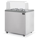 Vitrina servire inghetata, expunere 6 cuve rotunde, -20/-10°C, racire statica,, clasa energetica A-3
