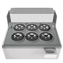 Vitrina servire inghetata, expunere 6 cuve rotunde, -20/-10°C, racire statica,, clasa energetica A-4