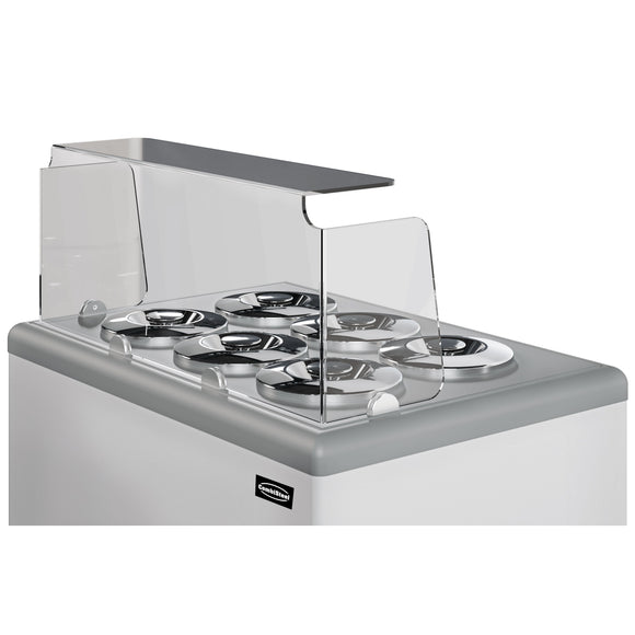 Vitrina servire inghetata, expunere 6 cuve rotunde, -20/-10°C, racire statica,, clasa energetica A