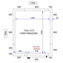 Camera frigorifica completa cu podea si usa acces, grosime pereti 80 mm., 150x180xH220 cm, 4,5 m3-2
