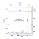 Camera frigorifica completa cu podea si usa acces, grosime pereti 80 mm., 180x210xH220 cm, 6,5 m3-2