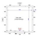 Camera frigorifica completa cu podea si usa acces, grosime pereti 80 mm., 210x210xH220 cm, 7,7 m3-2