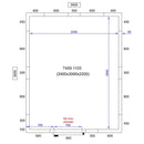 Camera frigorifica completa cu podea si usa acces, grosime pereti 80 mm., 240x300xH220 cm, 13 m3-2