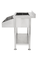 Cockatil bar station inox, cuva de gheata divizata, latime 90 cm-6