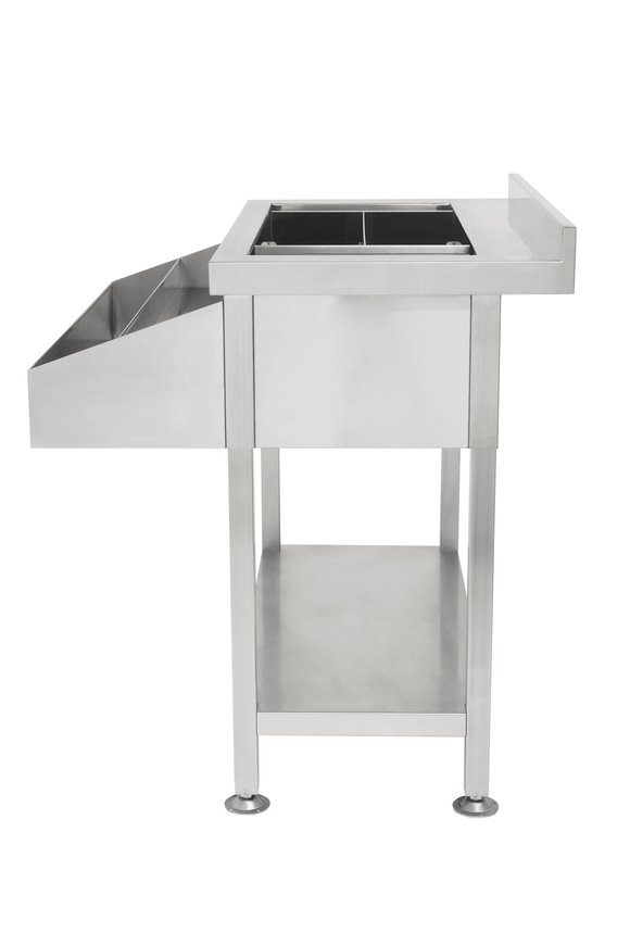 Cockatil bar station inox, cuva de gheata divizata, latime 90 cm