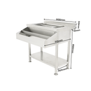 Cockatil bar station inox, cuva de gheata divizata, latime 90 cm-3