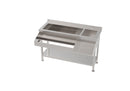 Cockatil bar station inox, cuva de gheata divizate, 1 spalator, 140 cm latime-8