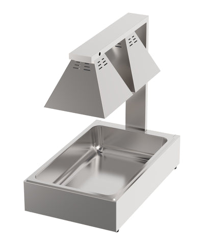 Incalzitor cartofi prajiti cu 2 lampi halogen, GN 1/1, 0.5 kW