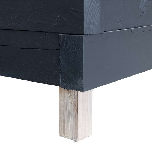 Ghiveci de flori din lemn H-74 cm L-120 cm G-60 cm antracit