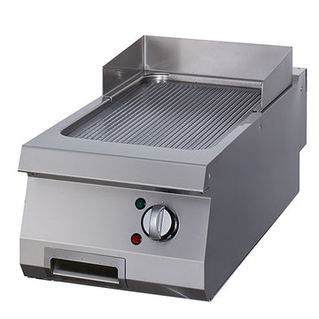 Plita fry top electric, neted, 90cm, plita cromata, 380V, 6kW