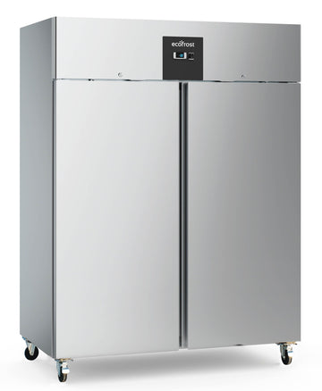 Frigider inox 1300 litri două uși echipament refrigerare HoReCa profesional