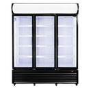 Vitrina frigorifica 3 usi 1065L RICO i160 iluminare LED plafon publicitar superior iluminat