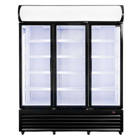 Vitrina frigorifica 3 usi 1065L RICO i160 iluminare LED plafon publicitar superior iluminat