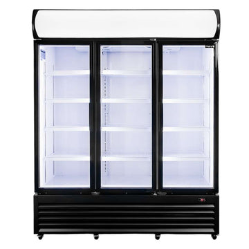 Vitrina frigorifica 3 usi 1065L RICO i160 iluminare LED plafon publicitar superior iluminat