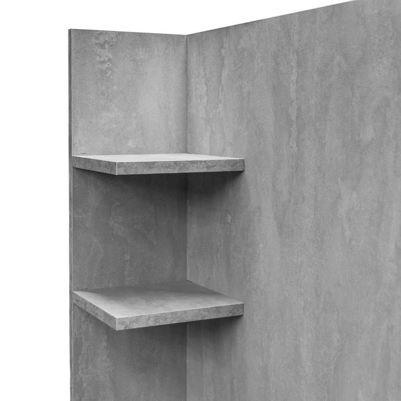 Dulap pentru espressor cu rafturi H-100/200 cm L-90 cm G-75 cm blat beton galaxy gri