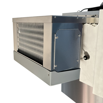 Agregat monobloc refrigerare pentru camera frigorifica 5-20 m3, Otel inoxidabil, -2 8 C, răcire ventilat, LED, putere 905 W