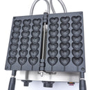 Aparat de copt vafe - 3 acadele inimioare cu emoticoane, dimensiuni vafe L14 x A4 x H2cm