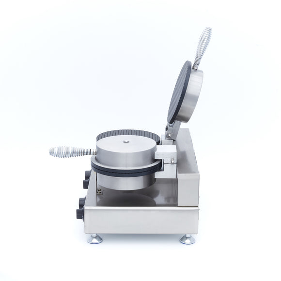 Aparat de copt vafe dublu - pentru cornete de inghetata, dimensiune vafe ø210 x H3 mm Aparatul pentru vafe este un
